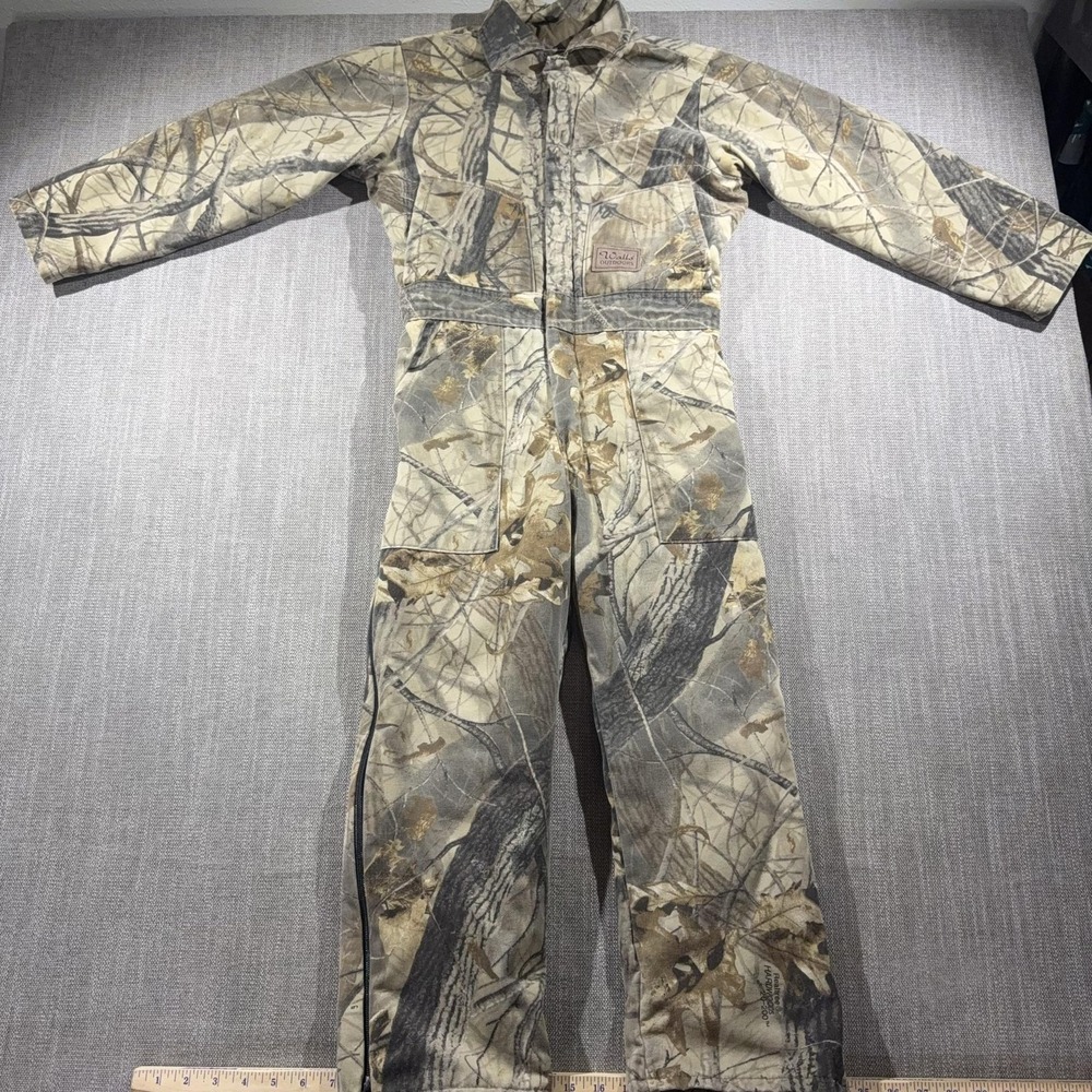 Vintage Walls Coveralls Youth 12 Regular Camo Insulated Hunting One Piece 90s